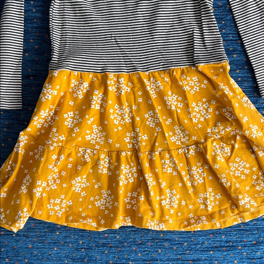 Mini Boden Multicolor Heart & Tea Collection Striped Yellow Floral Dress Bundle - Picture 11 of 14